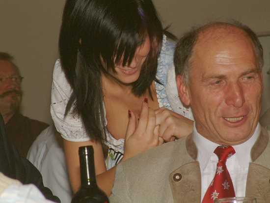 Oktoberfest 2005: Ludwig Wittmann mit Tochter Barbara